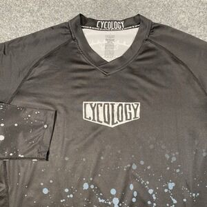 Cycology Singletrack Mind Cycling Long Sleeve Performance Shirt Mens L Stretch